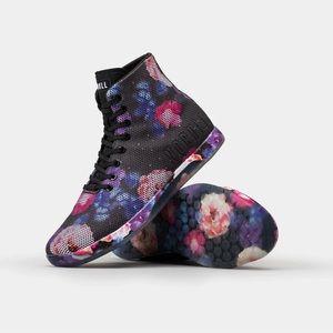 WOMEN'S FLORAL HIGH-TOP TRAINER